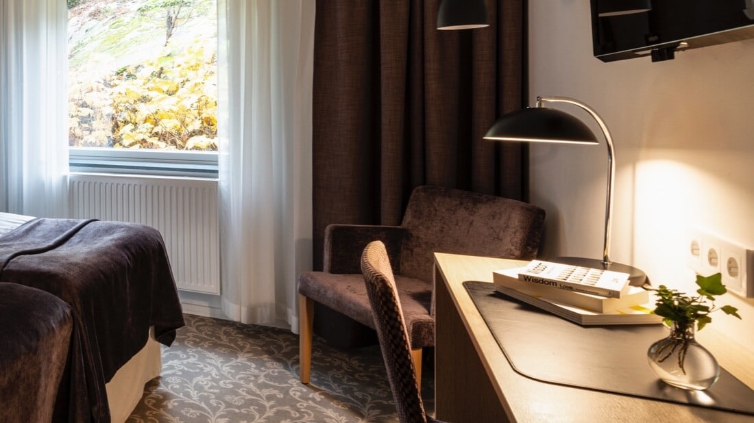 Hotellrum skrivbord