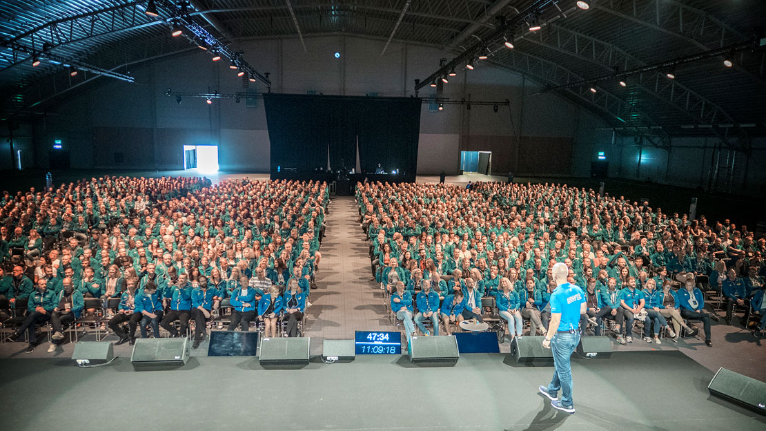 Vinnarhallen fullsatt med publik