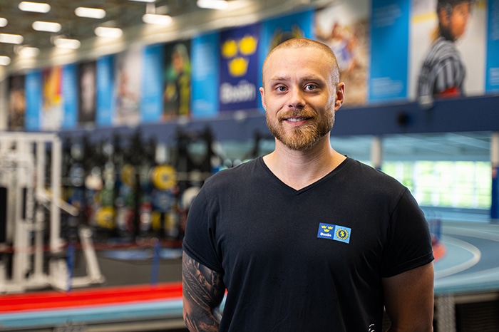 Christoffer Sundqvist, testledare och personlig tränare på Bosön