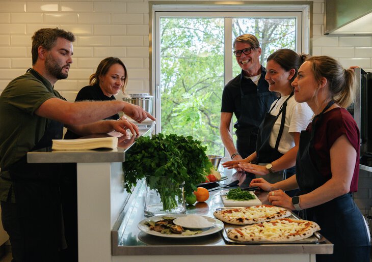 Matlagning i rektorsvillan som konferensaktivitet